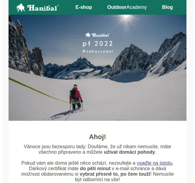 Hanibal: Dárkový certifikát – prosinec 2026 | Nuslet.cz