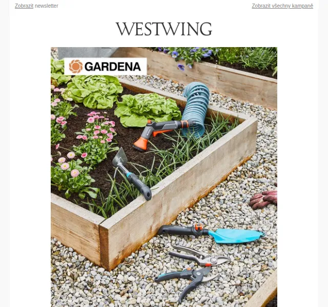 Westwing: GARDENA smart design do zahrady – červen 2026 | Nuslet.cz