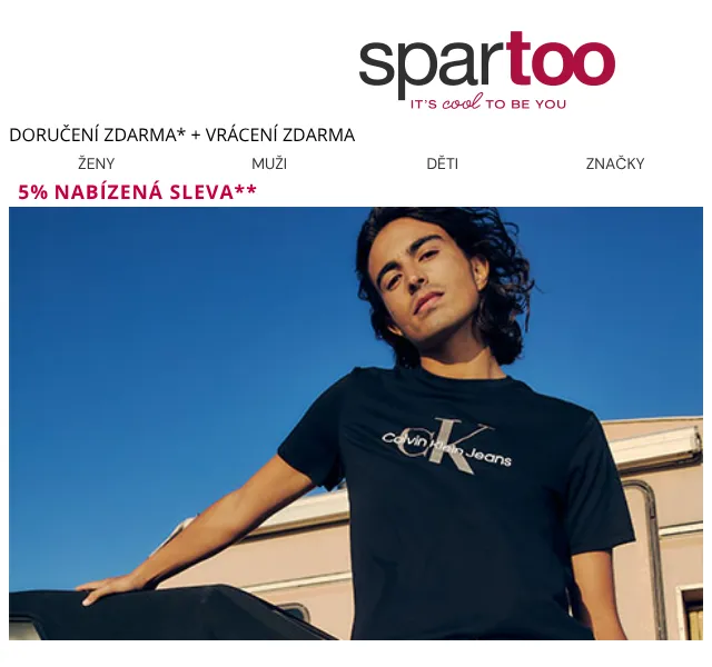 Spartoo.cz: 5 % sleva na polokozačky – červen 2026