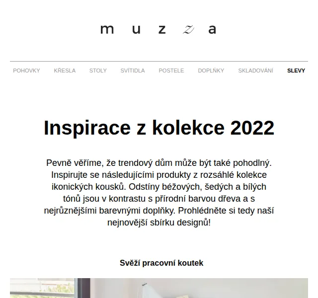 MUZZA: Designová inspirace z nové kolekce – červen 2026 | Nuslet.cz