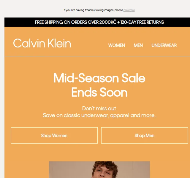 Calvin Klein: Mid-Season Sale s extra 10% slevou – červen 2026 | Nuslet.cz