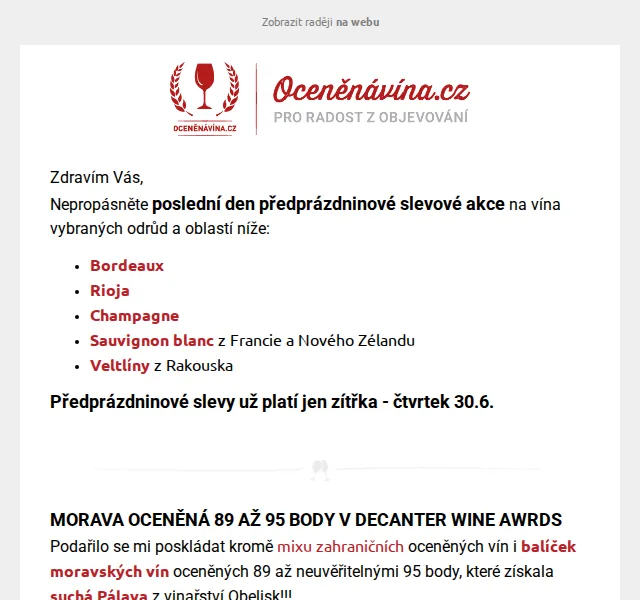 Vláďa z Oceněnávína.cz: vína s degustační slevou – červen 2026 | Nuslet.cz