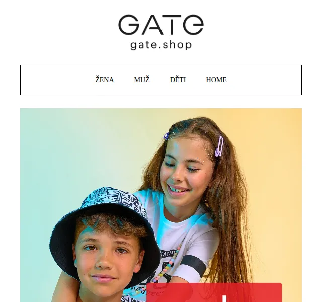 Gate.shop: Dětské oblečení se slevou až 80 % – červenec 2026 | Nuslet.cz