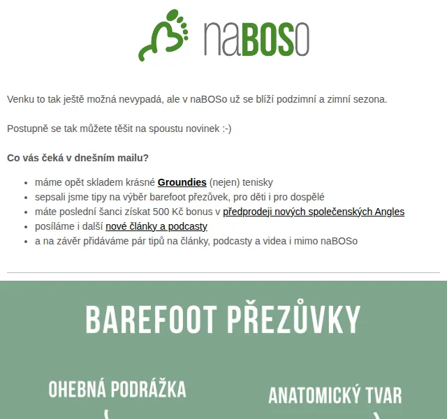 naBOSo: Groundies skladem + 500 Kč bonus na Angles – červen 2026 | Nuslet.cz