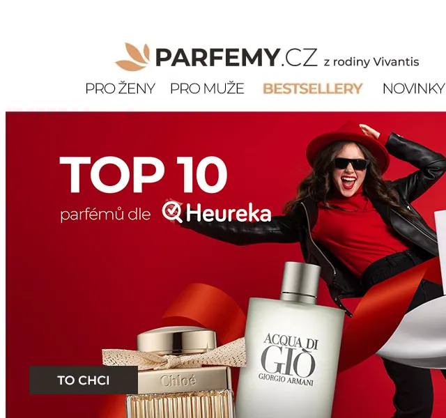 Parfemy.cz: TOP 10 parfémů podle Heureky – červen 2026 | Nuslet.cz