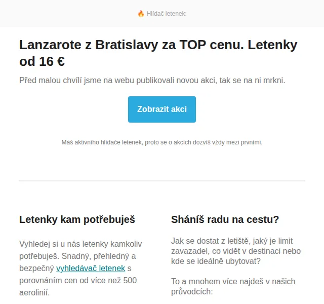 Cestujlevne.com: Lanzarote z Bratislavy za 16 € – červen 2026 | Nuslet.cz