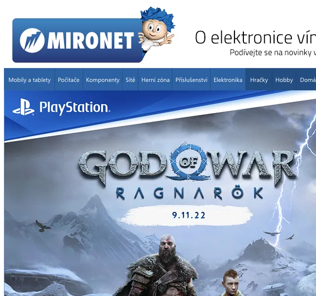 Mironet: God of War Ragnarök s dárkem – červen 2026 | Nuslet.cz
