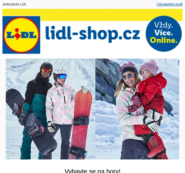 Lidl: Lyžařské vybavení a oblečení od 199 Kč – červen 2026 | Nuslet.cz