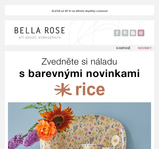 Bella Rose: SLEVA až 40 % na Liewood a novinky Rice – červen 2026 | Nuslet.cz
