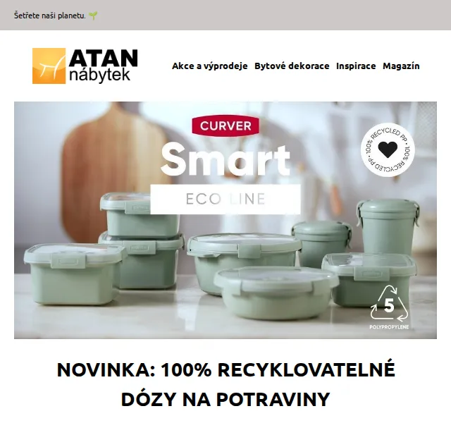 ATAN nábytek: Recyklovatelné dózy Smart Eco od 139 Kč – červen 2026 | Nuslet.cz