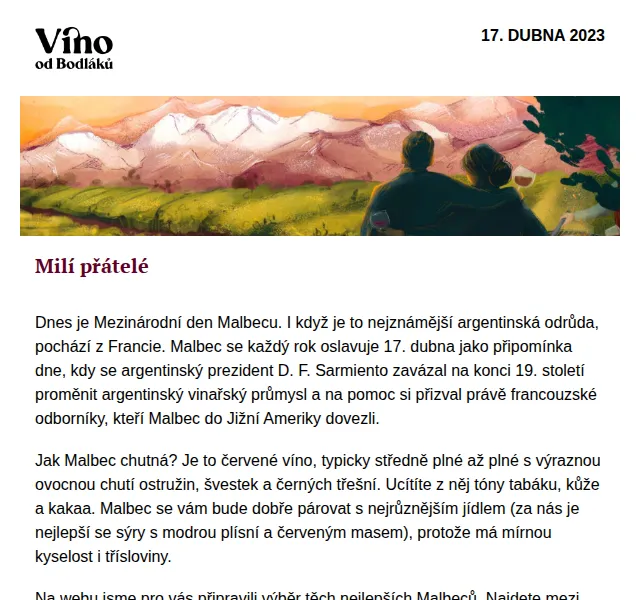 Jitka za Víno od Bodláků: Malbec + voucher 500 Kč do Stejkárny – duben 2023 | Nuslet.cz
