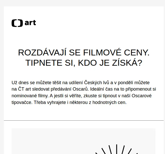 Web ČT art: Filmové ceny a tipovačka – červenec 2026 | Nuslet.cz