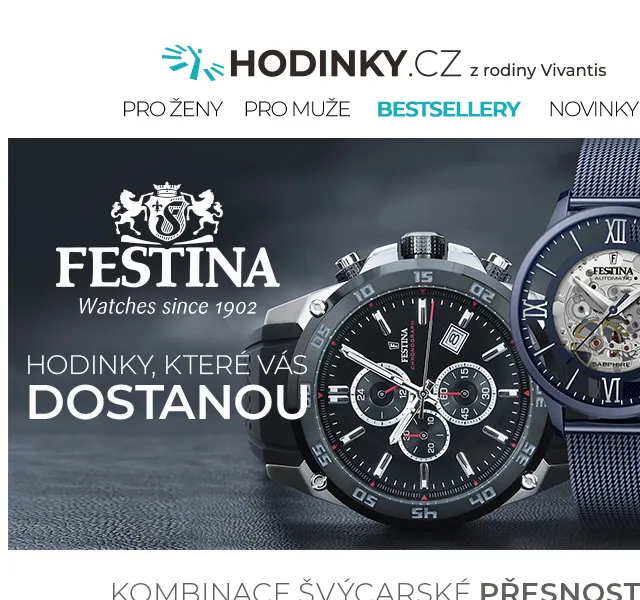 Hodinky.cz: Festina hodinky – červenec 2026 | Nuslet.cz