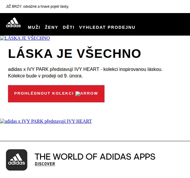 Adidas: IVY HEART kolekce x IVY PARK – červen 2026 | Nuslet.cz