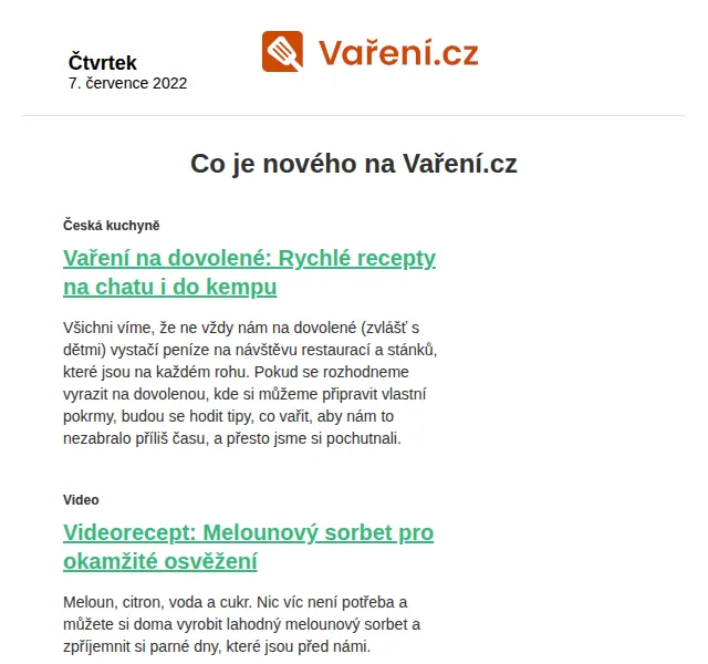 Vaření.cz: Recepty na melounový sorbet a grilované špízy – červenec 2026 | Nuslet.cz