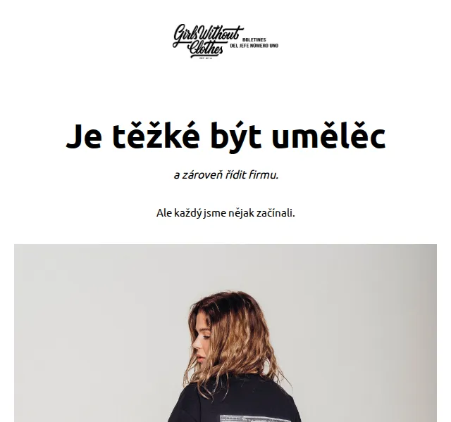 Girls Without Clothes: nová kolekce a osobní příběh – červen 2026 | Nuslet.cz