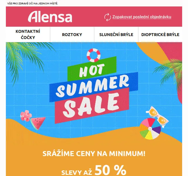 Alensa: Slevy až 50 % na čočky a brýle – červen 2026 | Nuslet.cz