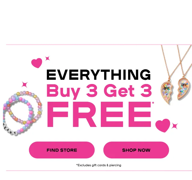 Claire's: Buy 3 Get 3 Free na Stitch & Sanrio – červenec 2026 | Nuslet.cz