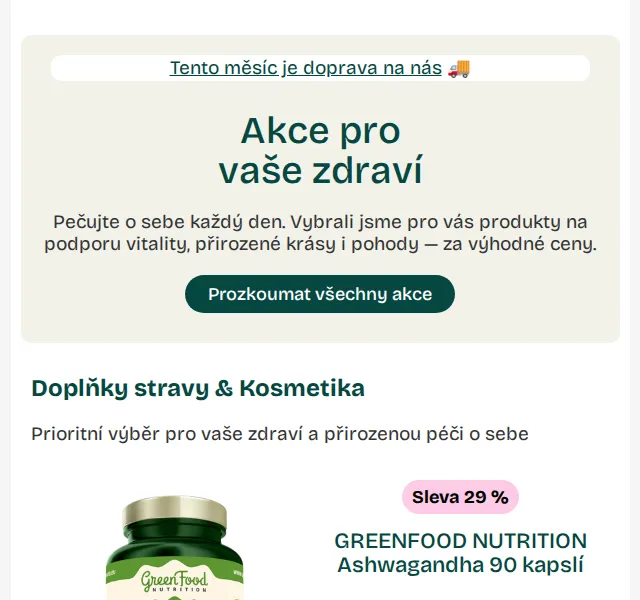 Pilulka.cz: Slevy až 45 % na zdraví, kosmetiku a doprava zdarma – červenec 2026 | Nuslet.cz