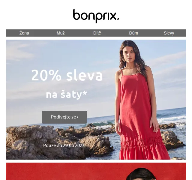 Bonprix: 20% sleva na šaty – červenec 2026 | Nuslet.cz
