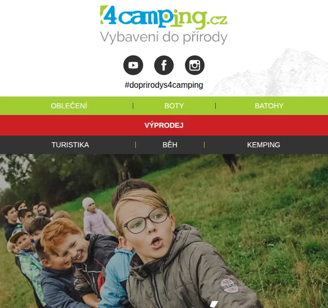 4camping: výbava na tábor pro děti – červen 2026 | Nuslet.cz