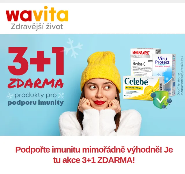 Wavita: Akce 3+1 zdarma na imunitu – leden 2026 | Nuslet.cz