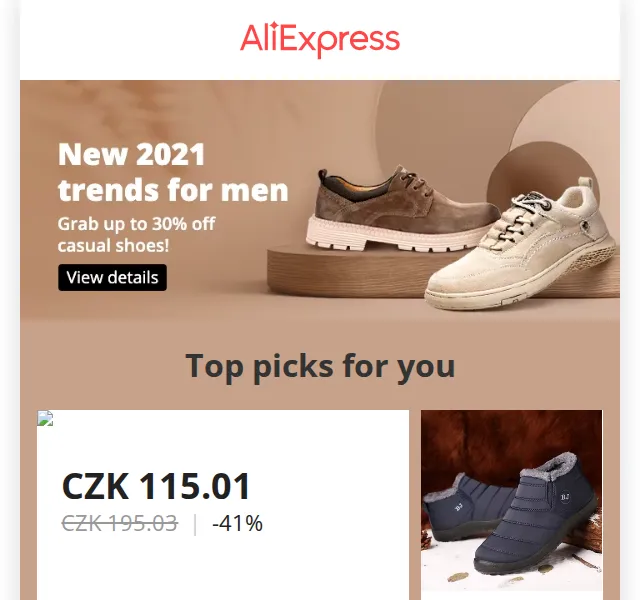 AliExpress: Sleva až 30 % na pánskou obuv – červen 2026 | Nuslet.cz