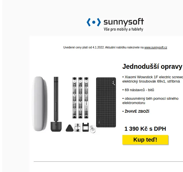 Sunnysoft: slevy až 39 % – červenec 2026 | Nuslet.cz