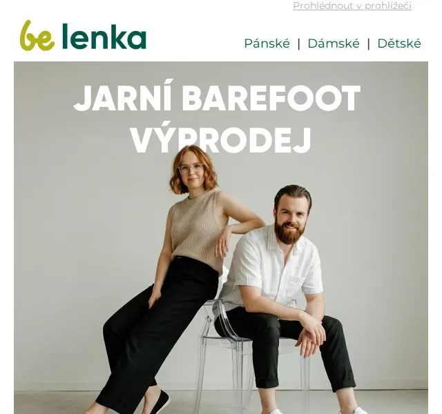 Be Lenka: TOP 10 barefoot bot –30 % – duben 2026