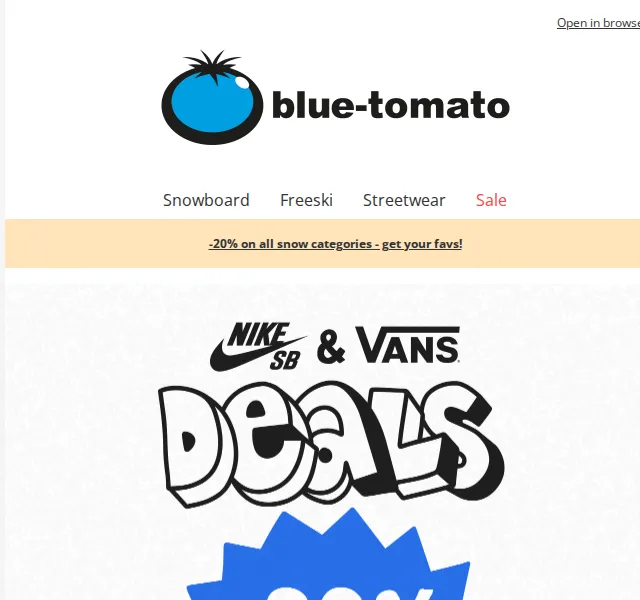 Blue Tomato: 20% sleva na Vans a Nike boty – červen 2026 | Nuslet.cz