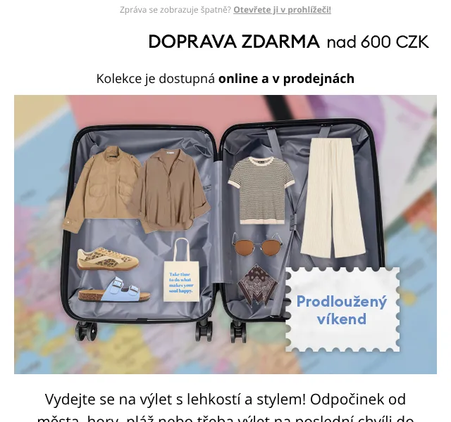 Sinsay: Cestovní doplňky na prodloužený víkend – duben 2026