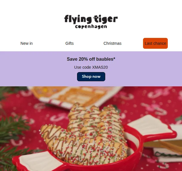 Flying Tiger Copenhagen: sleva 20 % na vánoční ozdoby – červenec 2026 | Nuslet.cz