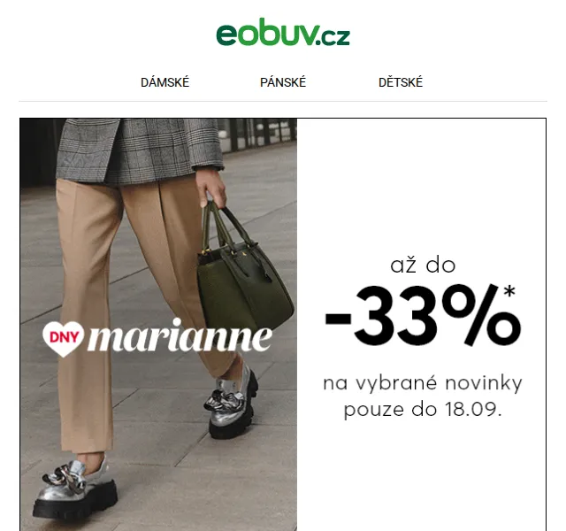 eobuv.cz: Dny Marianne se slevou až 33 % – červen 2026 | Nuslet.cz
