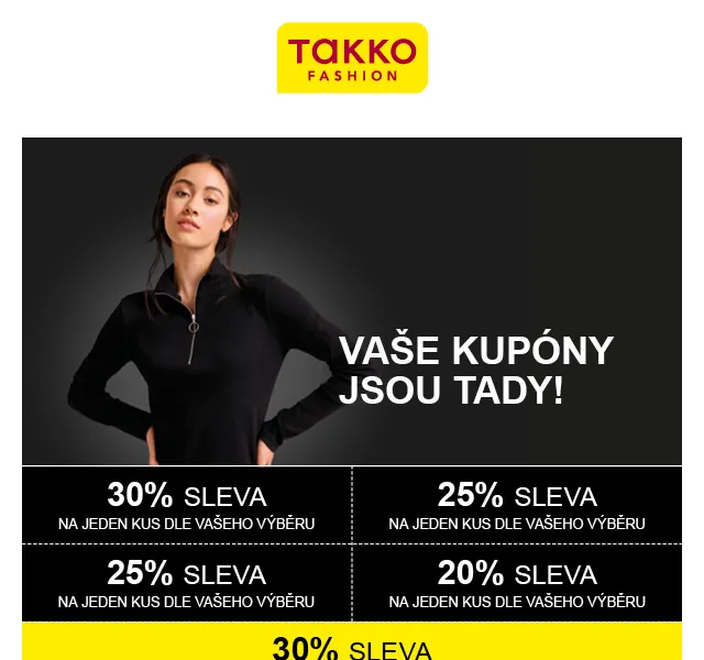 Takko Fashion: Black Week sleva až 30 % – červen 2026 | Nuslet.cz