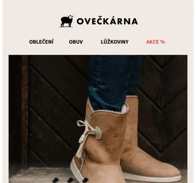 Ovečkárna: Až -50 % na huňatou obuv + Extra 10 % – červenec 2026 | Nuslet.cz
