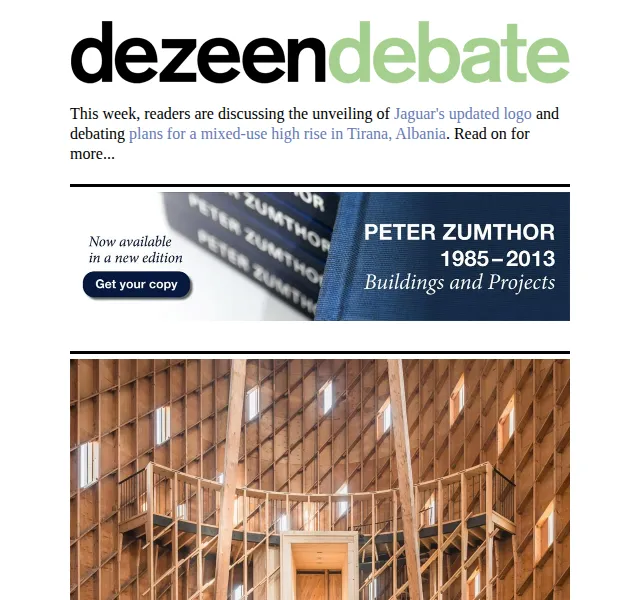 Dezeen Daily: nejlepší projekty týdne – červen 2026 | Nuslet.cz