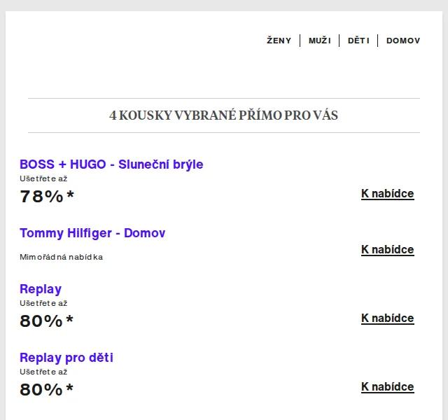 Lounge by Zalando: Tommy Hilfiger, HUGO, Replay – až 80 % | Duben 2026