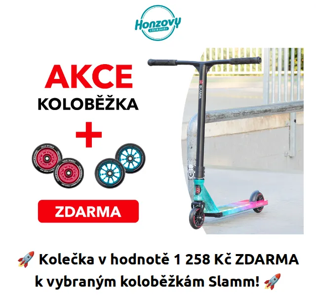 Honzovy Longboardy: Kolečka v hodnotě 1 258 Kč zdarma ke koloběžkám Slamm – červen 2026 | Nuslet.cz
