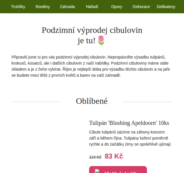 Truhlíkov.cz: Podzimní výprodej cibulovin – SLEVA 30 % – říjen 2022 | Nuslet.cz