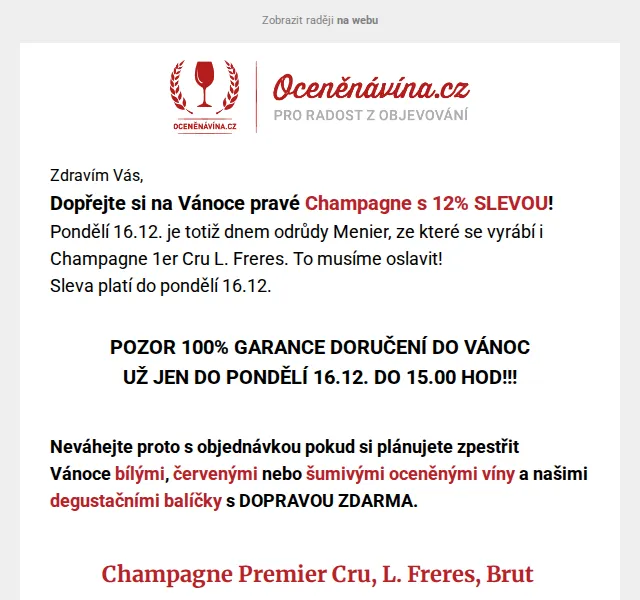 Vláďa z Oceněnávína.cz: 12% sleva na Champagne – červenec 2026 | Nuslet.cz