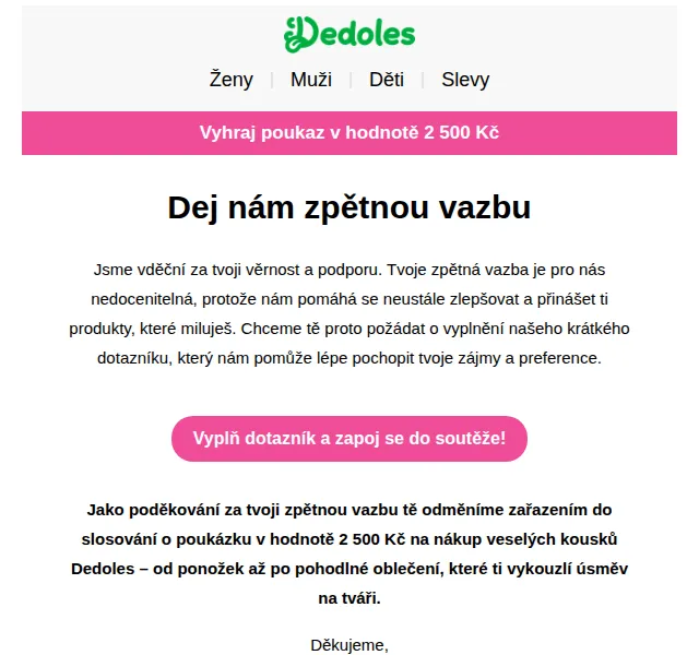 Dedoles.cz: Soutěž o 2 500 Kč – červenec 2026 | Nuslet.cz