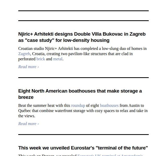 Dezeen Daily: Architektonické novinky – červenec 2026 | Nuslet.cz