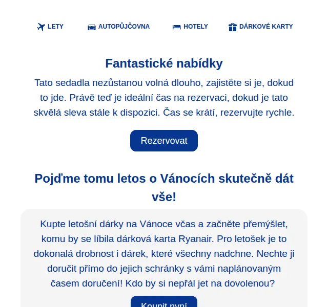 Ryanair: Letenky se slevou až 50 % – červen 2026 | Nuslet.cz