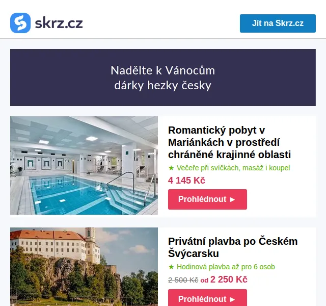Vánoce na Skrz: České dárky – voucher na let vírníkem od 2 547 Kč – červen 2026 | Nuslet.cz