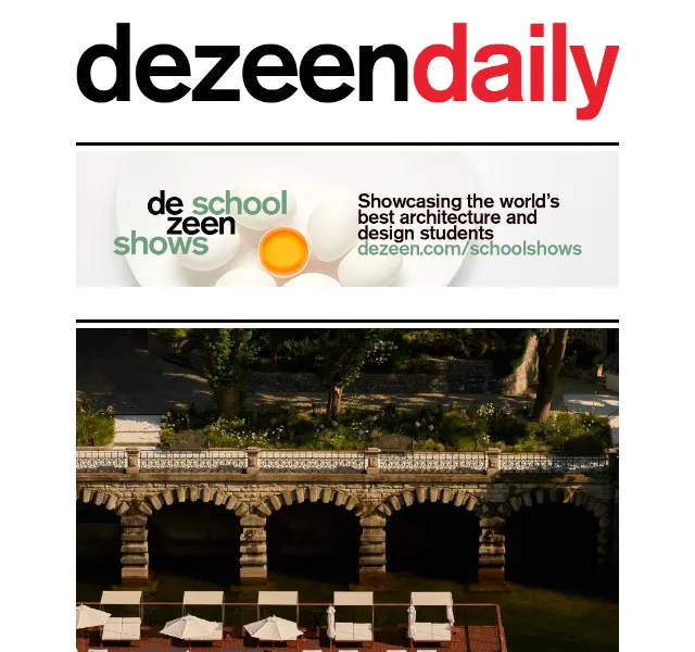 Dezeen Daily: novinky z architektury – červenec 2026 | Nuslet.cz