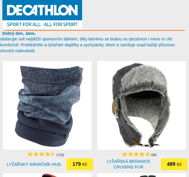 DECATHLON: Dárky na sjezdovku od 179 Kč – červen 2026 | Nuslet.cz