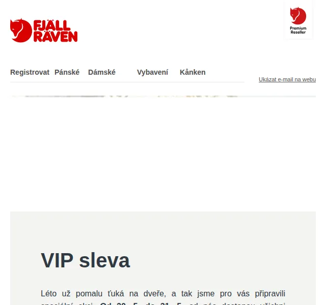 Fjallraven-shop: VIP sleva 25 % – červenec 2026 | Nuslet.cz