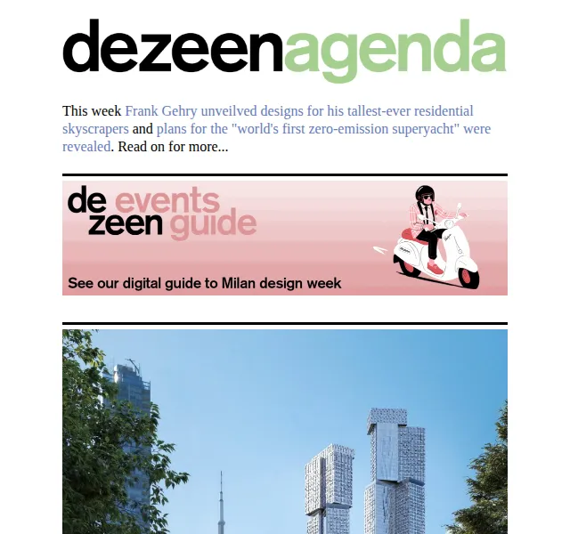 Dezeen Daily: Novinky světové architektury a designu – červen 2026 | Nuslet.cz