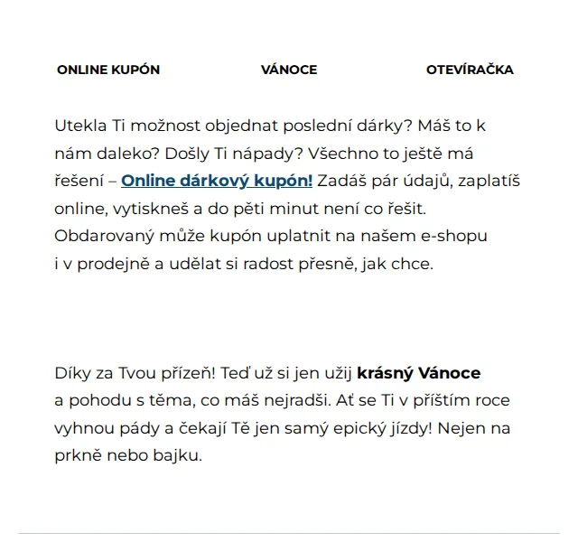 SNOWBOARD ZEZULA: Online dárkový kupón – červenec 2026 | Nuslet.cz