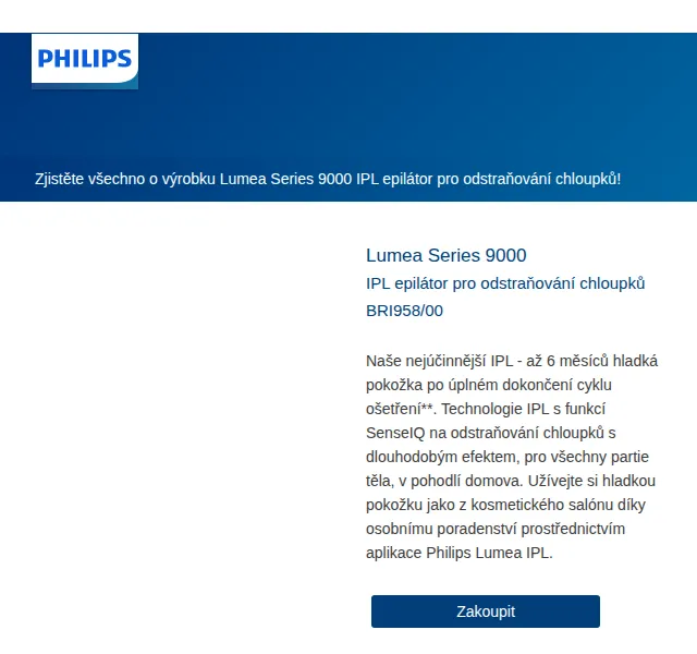 Philips: Lumea Series 9000 IPL epilátor – červen 2026 | Nuslet.cz